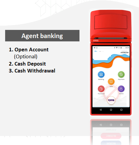 Agent Bnaking : Open Account, Cash Deposit, Cash Withdrawal