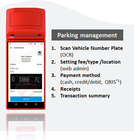 Parking Retribution, Payment, Receipt,Transaction Recapitulation